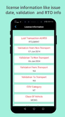 RTO - eChallan, Vehicle info android App screenshot 0